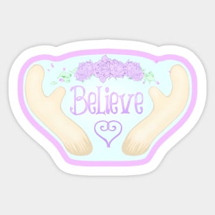 Believe Sticker